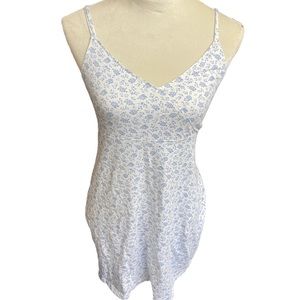 Hollister blue and white mini skater dress